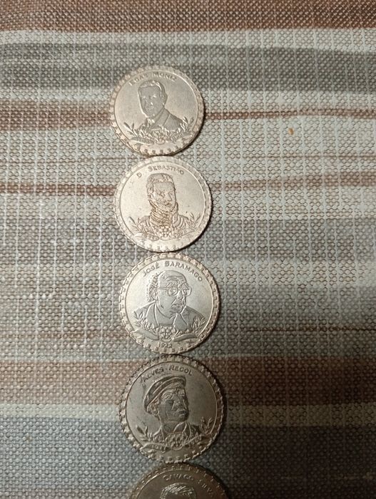 Moedas grandes figuras portuguesas