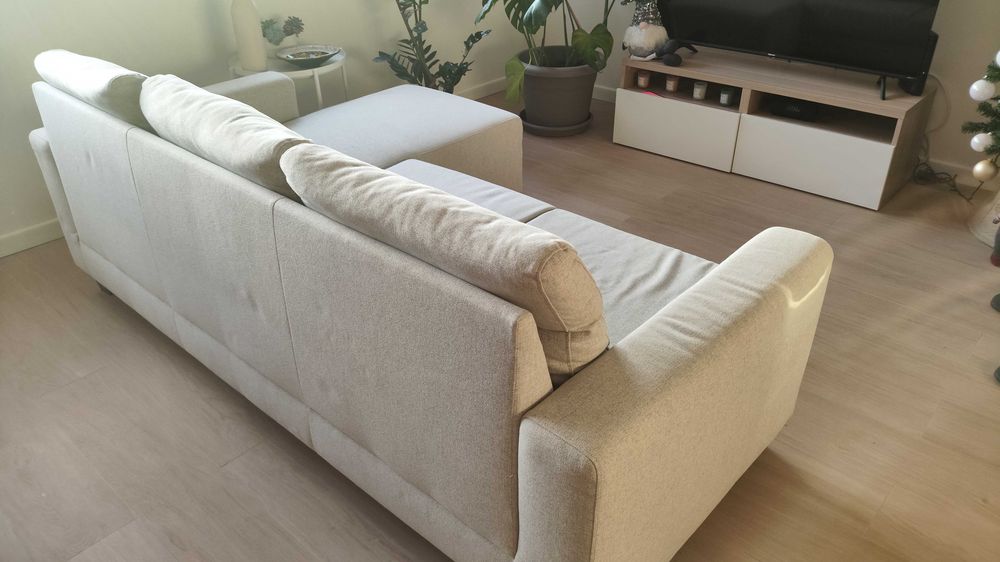 Sofá 3 lugares com chaise longue