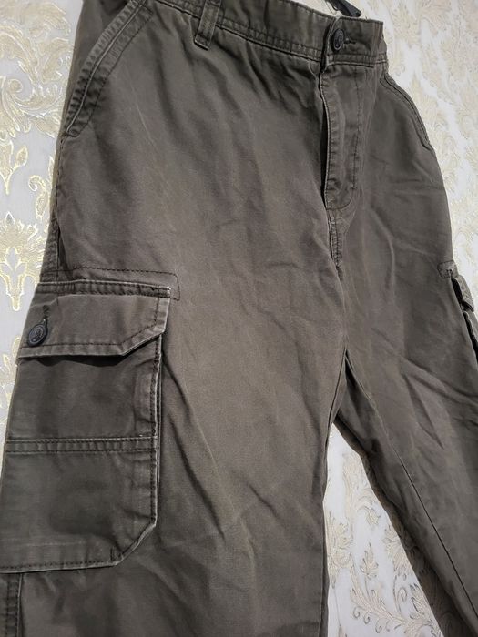 Штани карго чоловічі щільні AUTHENTIC CASUAL WEAR хакі (розмір - 36L)