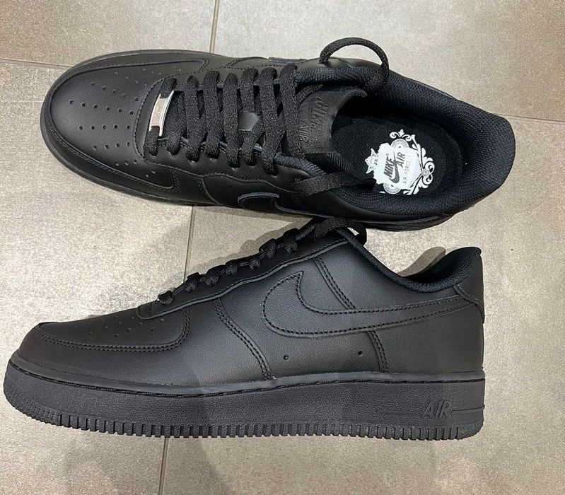 Nike air force 1 buty czarne nike NOWE meskie air force black 43