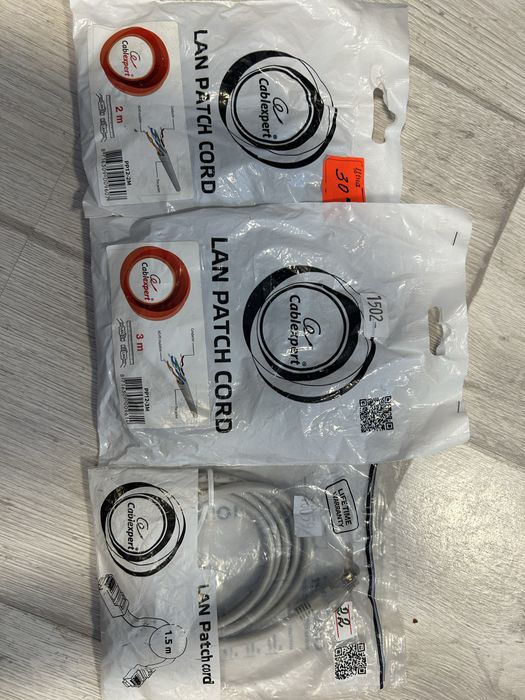 Мережевий кабель , лан-лан, звита пара, для інтернет-камер poe