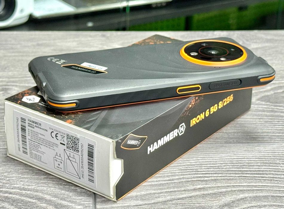 НОВИЙ!!! БРОНЬОВАНИЙ Смартфон HAMMER IRON 6 5G 8/256Gb HS2514 Orange