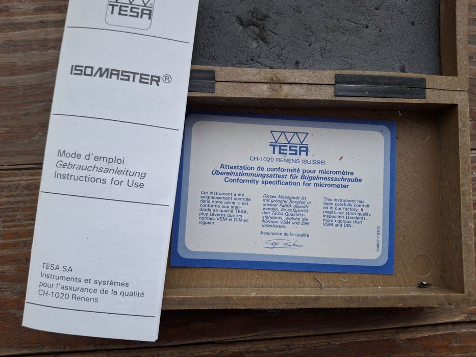 Микрометр Tesa Швейцария