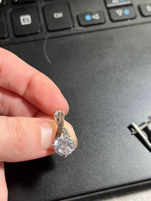 Сережки срібні з позолотою