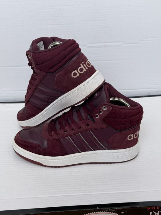 Жіночі кросівки Adidas Hoops 2.0 Mid Оригінал, жіночі високі кросівки ,адідас