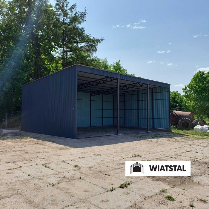 WIATA na maszyny rolnicze / wiata stalowa blaszana HALE WIATY MAGAZYNY