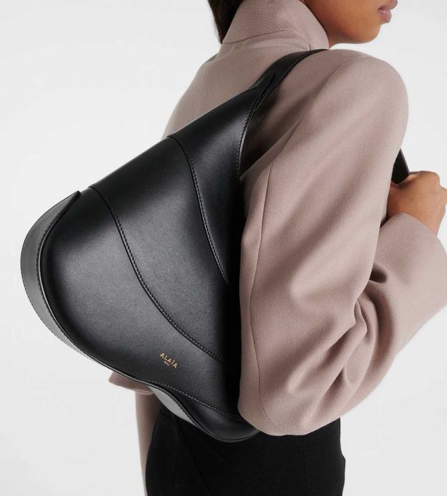 Шкіряна сумка Alaia black