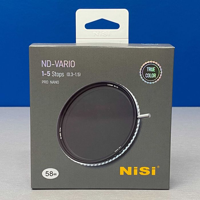 NiSi ND-Vario True Color 1-5 Stops - 58mm (ND Variável) - SELADO
