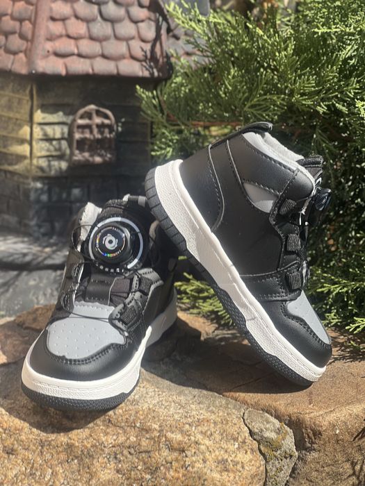 Дитячі хайтопи ( кросівки) на флісі для дівчат/хлопців, розмір 26-30