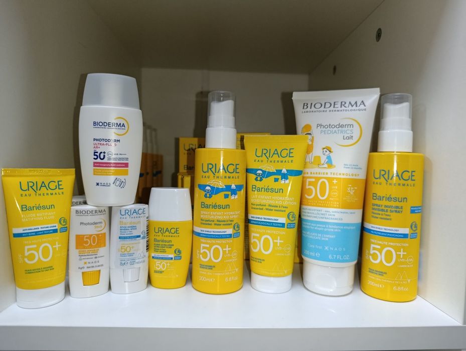 Сонцезахист Bioderma, Uriage, Mustela