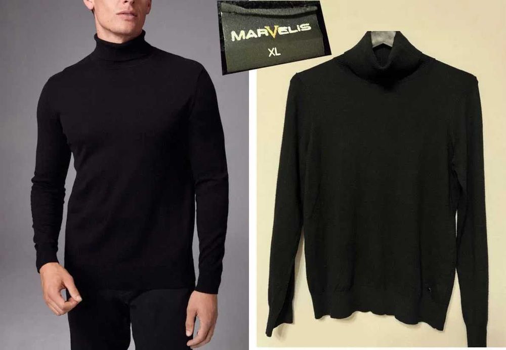 Шерсть мериноса.  Стильный джемпер Burberry, London. р.XL. Ориг.