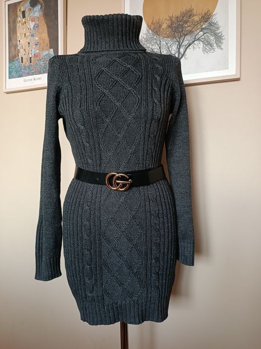 Sweter dłuższy golf