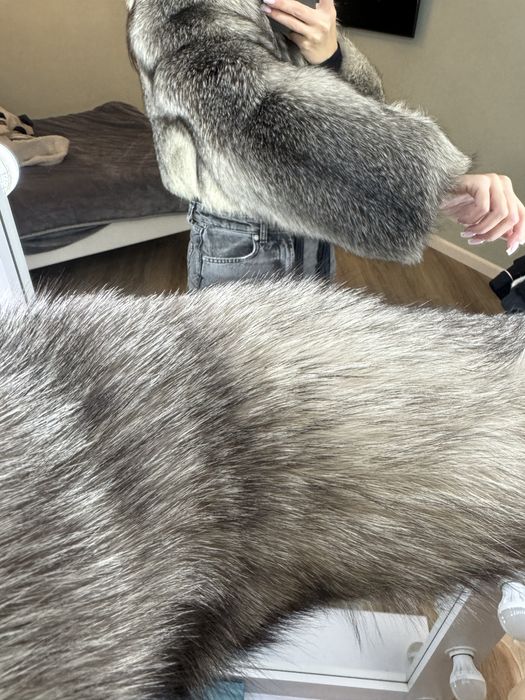 Шуба з чорнобурки