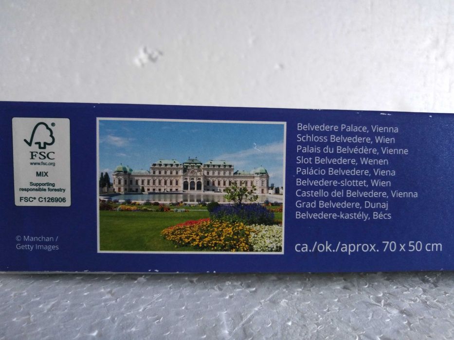 Puzzle Palácio Belverede Viena 1000 Peças