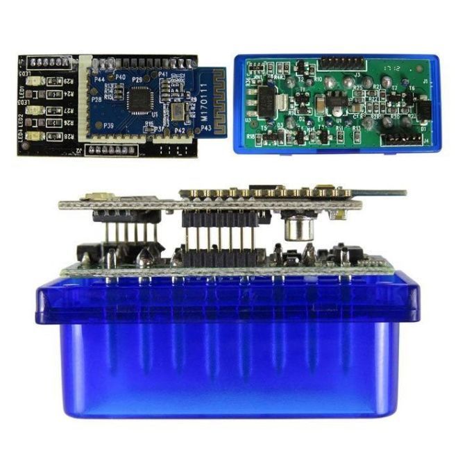 Автосканер ELM327 v1.5 PIC188F25K80 OBD2 (2 платы)250грн.Одна пл.150гр