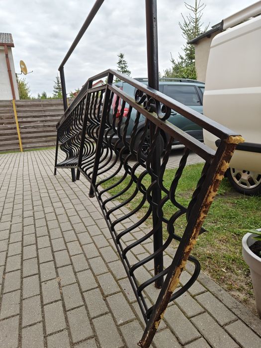 Balustrada schodowa stalowa 3 elementy