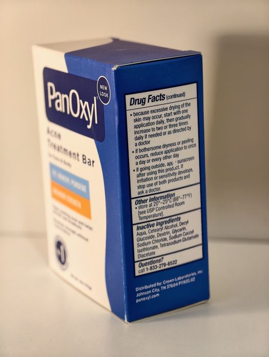 Panoxyl mydło soap acne treatment