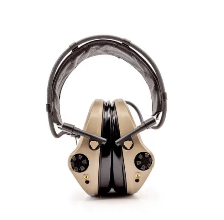 Активні військові навушники SORDIN SUPREME T2 LEATHER Headband -Tan