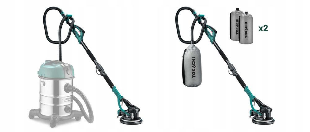 ZESTAW Szlifierka ŻYRAFA do gipsu gładzi tynku ścian tynków 220cm LED