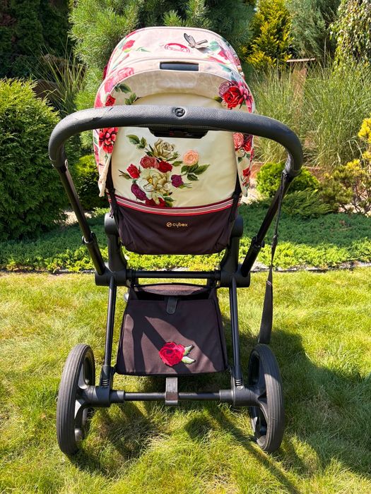 Zestaw Cybex Priam 2w1 Spring Blossom Light + MAXI Zestaw Akcesoriów