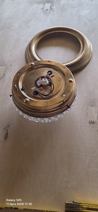 Lampa plafon  z kryształu.