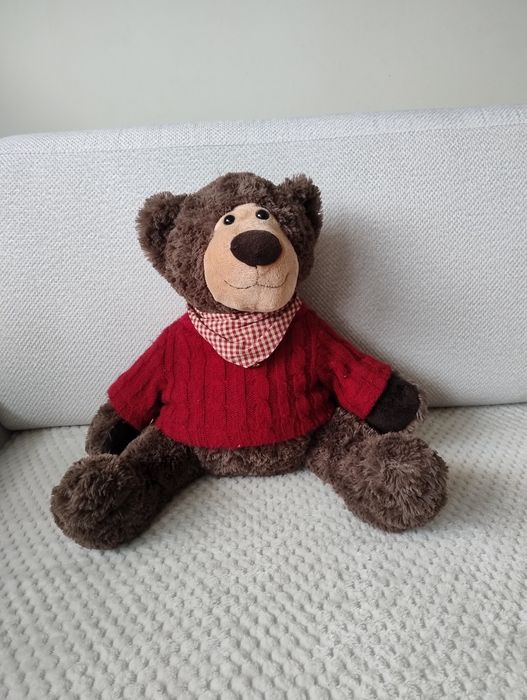 Maskotka miś w sweterku ok 32cm