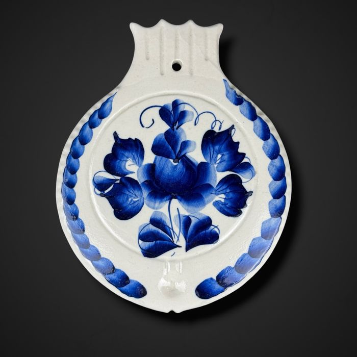 Deska ceramiczna Gżel (Gzhel) z motywem kwiatowym b5/11072
