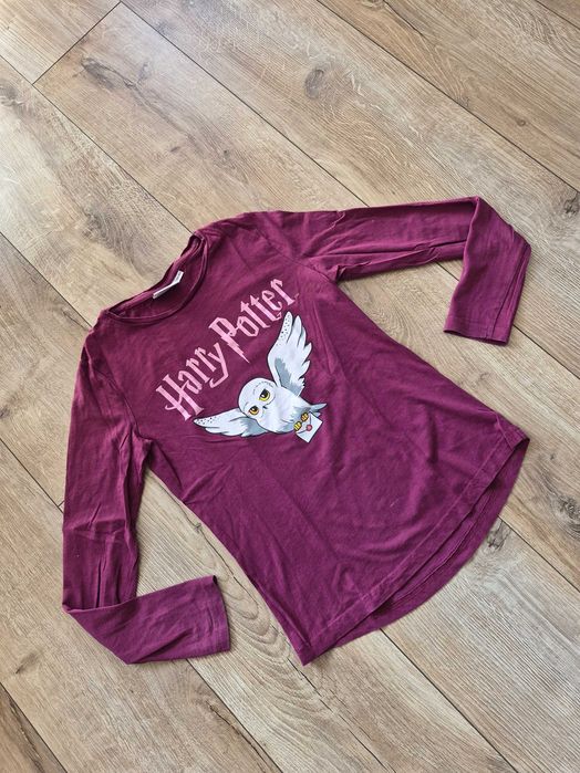 Prześliczna koszulka t-shirt longsleeve Harry Potter r. 146-152 stan super