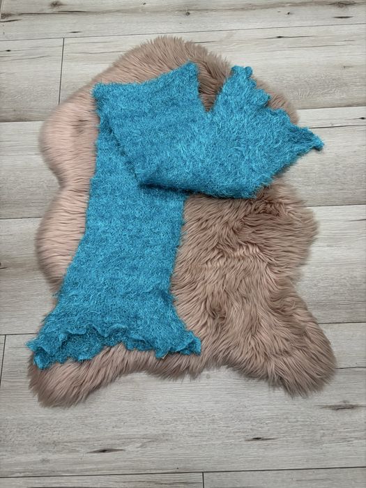 Szalik damski turkusowy