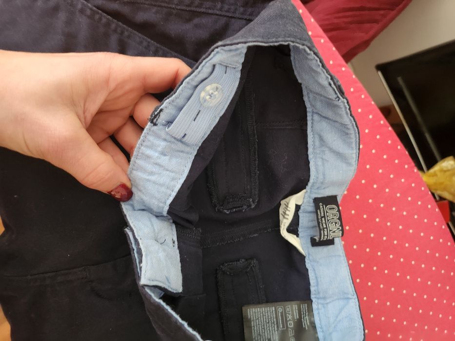 Spodnie granatowe H&M r 146