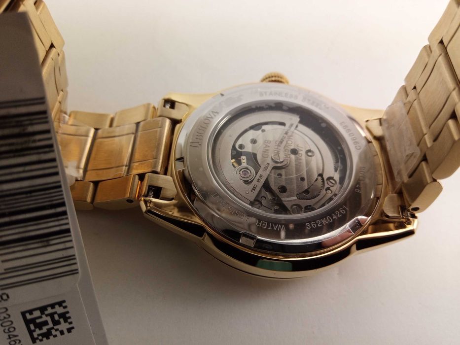 Мужские часы Bulova BVA Skeleton 97A108 механика 21 камень, автозавод