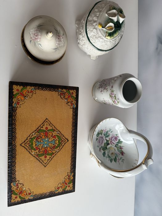 Diferentes acessorios para decoracao