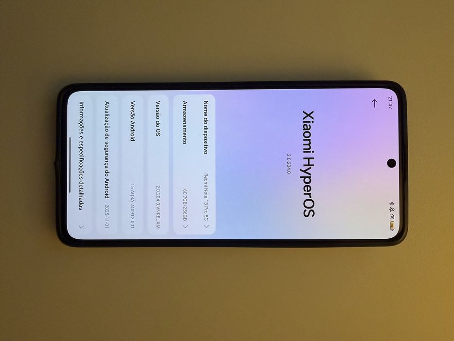 Xiaomi Redmi Note 13 Pro 5G – 8GB / 256GB – COM GARANTIA 2027
