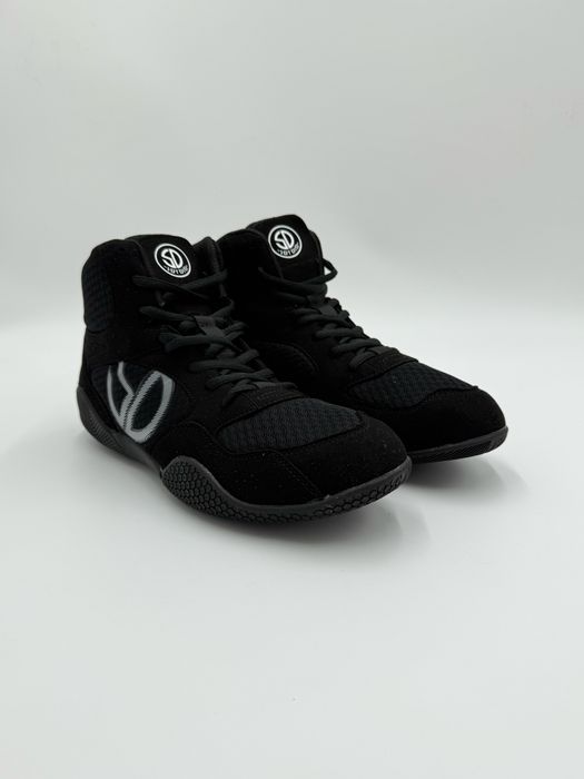 Боксерки / Борцовки мужские черные | Кросівки борцівки