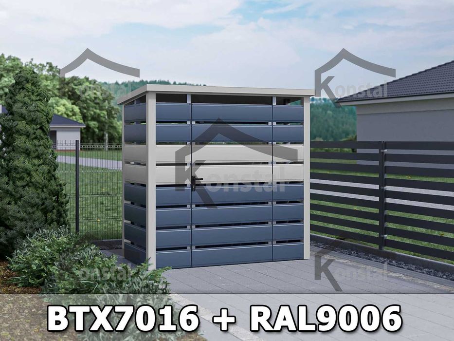 NOWOCZESNA Wiata śmietnikowa AŻUROWA - Producent !!! - Cała Polska