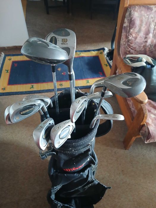 Conjunto completo de tacos de Golf com mala Moita •