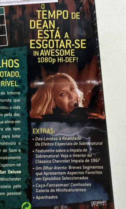 Blu-ray Sobrenatural 3.ª Temporada - novo