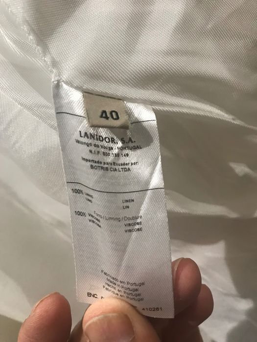 Casaco Branco Lanidor Nº 40