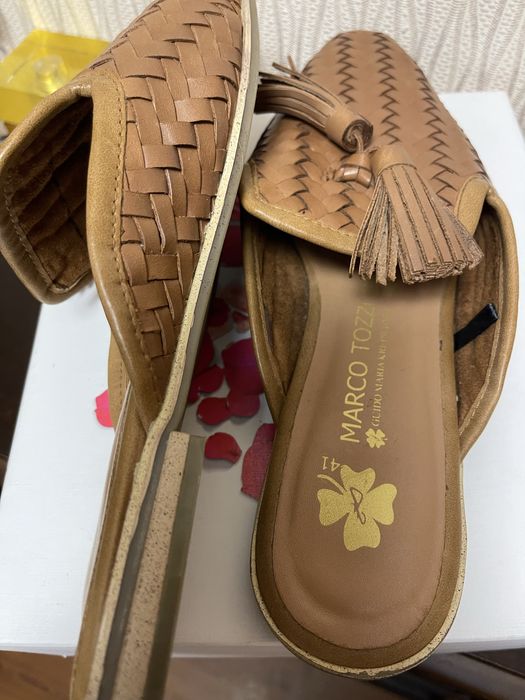 Сабо женские кожаные