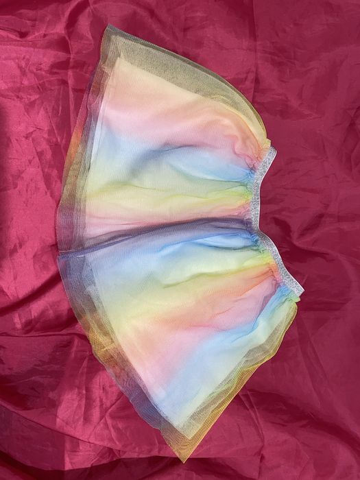 Спідниця костюм на дівчинку райдуга веселка новий рік різдво