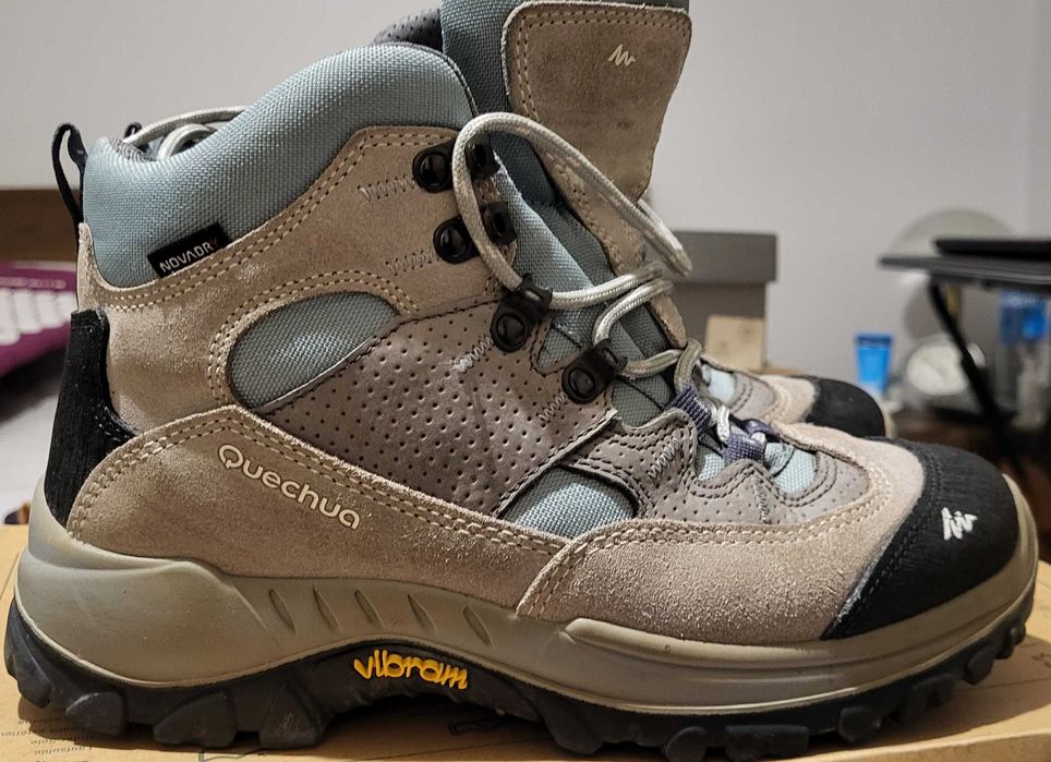 Buty damskie Quechua rozm. 38, super stan, skóra, membrana NOVADRY