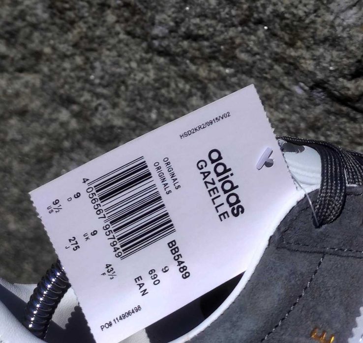 (1452) Акція! Кросівки кеди Adidas Gazelle сірі (36-41) адідас адідаси