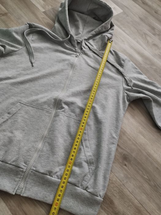 Bluza z kapturem rozpinana szara rozmiar S