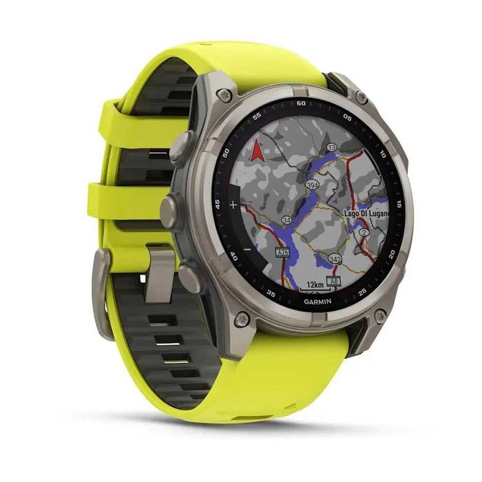 Garmin Fenix 8 47мм Sapphire Solar титан жовто-графітовий 010-02906-21