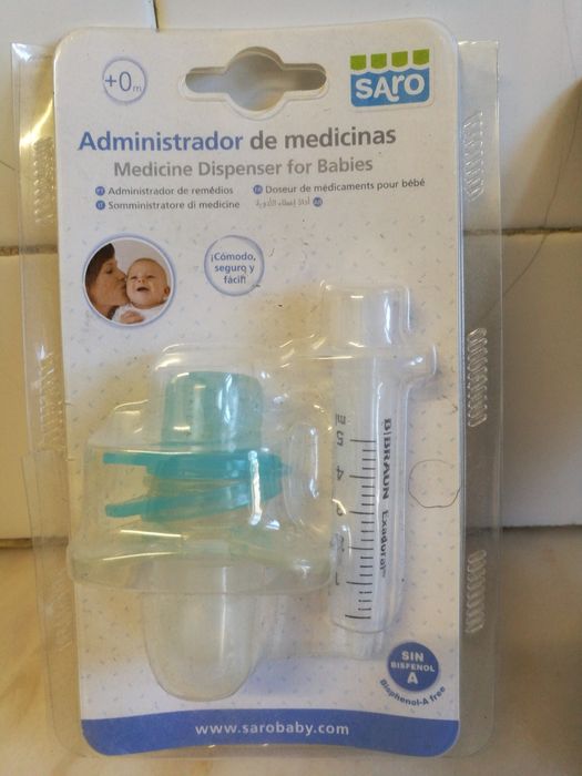 Administrador de medicamentos bebe +0 termômetro e proteção canto