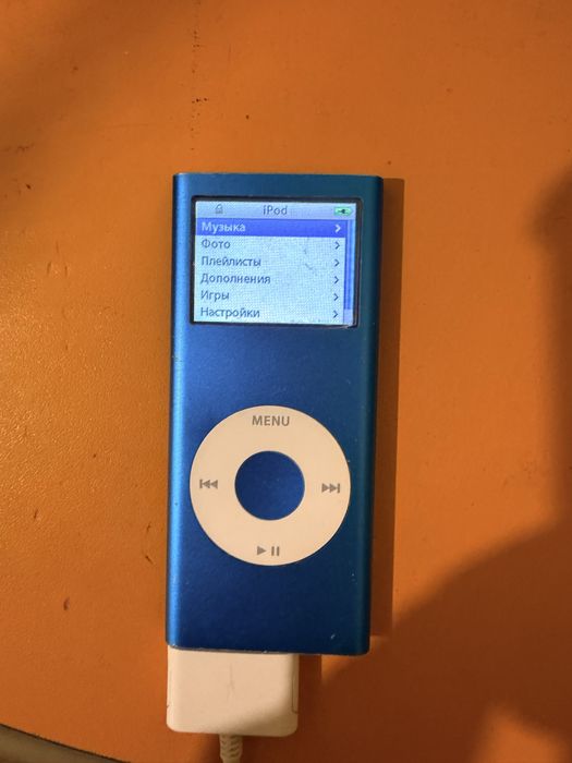 MP3-плеєр Apple iPod nano 2 Gen 4GB Blue (A1199) Оригінал з чохлом та зарядкою