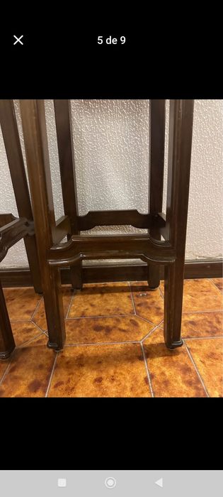 Par de bancos altos de bar - Vintage