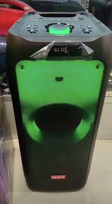 Блютуз колонка на 100Вт 2 мікрофона. Еквалайзер та караоке-режим