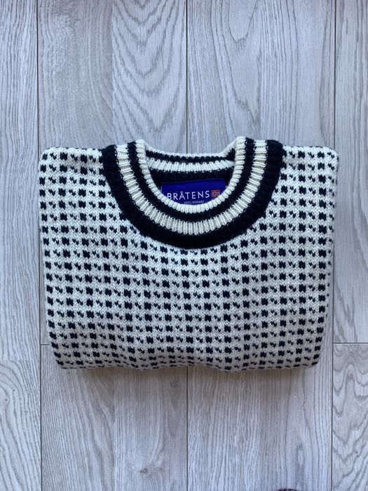 Gruby sweter norweski 100% wełna