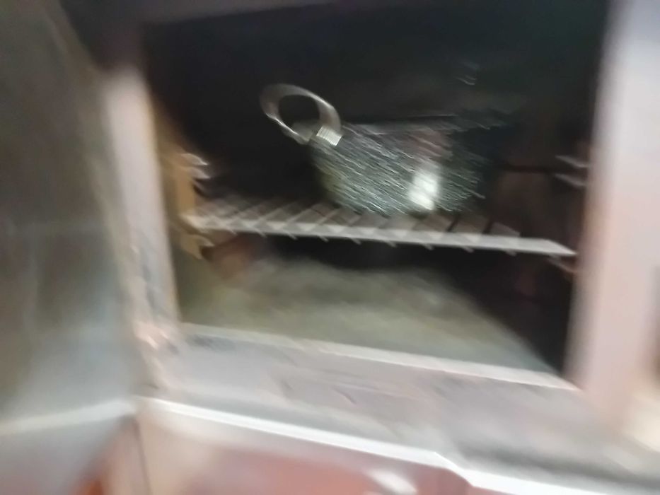 Fogão em inox a lenha